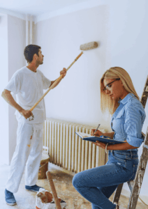 Property Manager Supervising Renovation